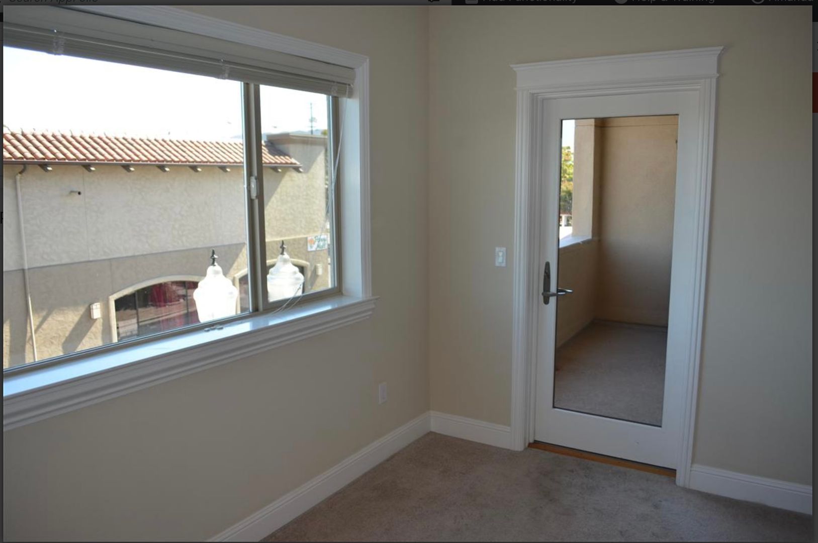 Private balcony with views